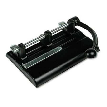 ASTER 40-Sheet Lever Action Two- to Seven-Hole Punch- 13/32 in. Holes- Black 1340PB